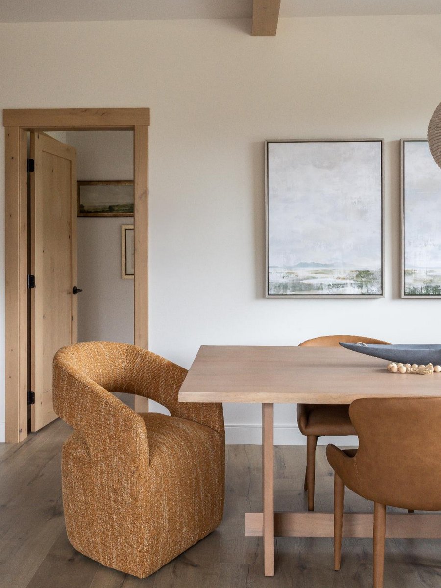 Curated dining table display at Moe's Home Victoria