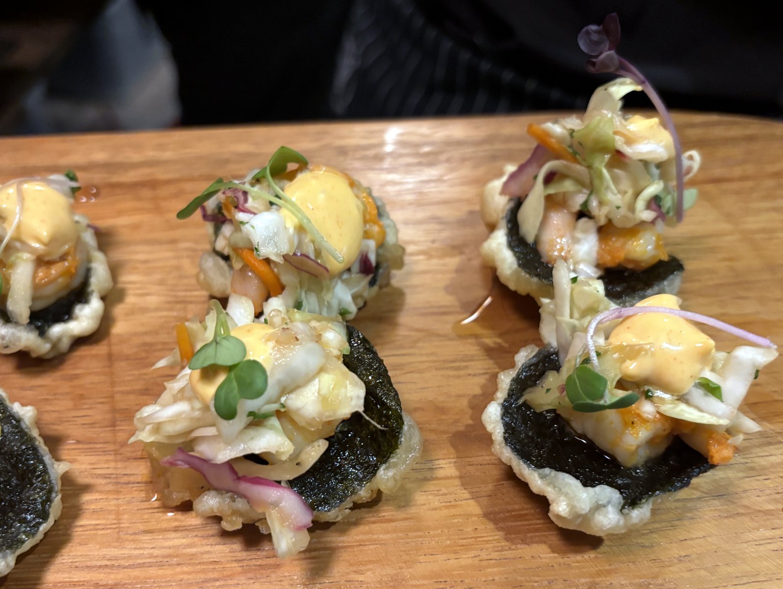 Open Water Catering shrimp puff canapé